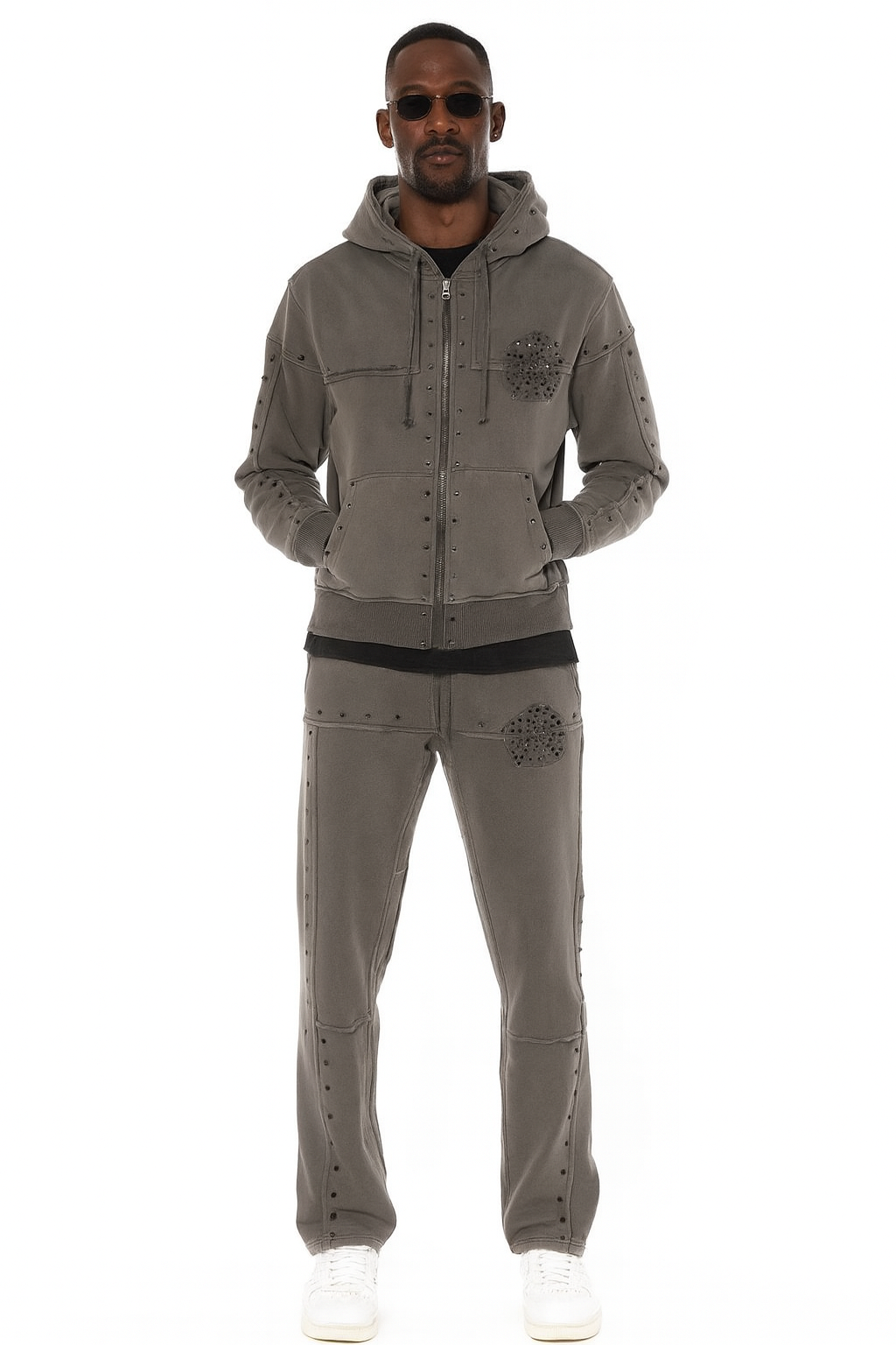 Hudson Sweatsuit - Star Fleece - Grey - 605