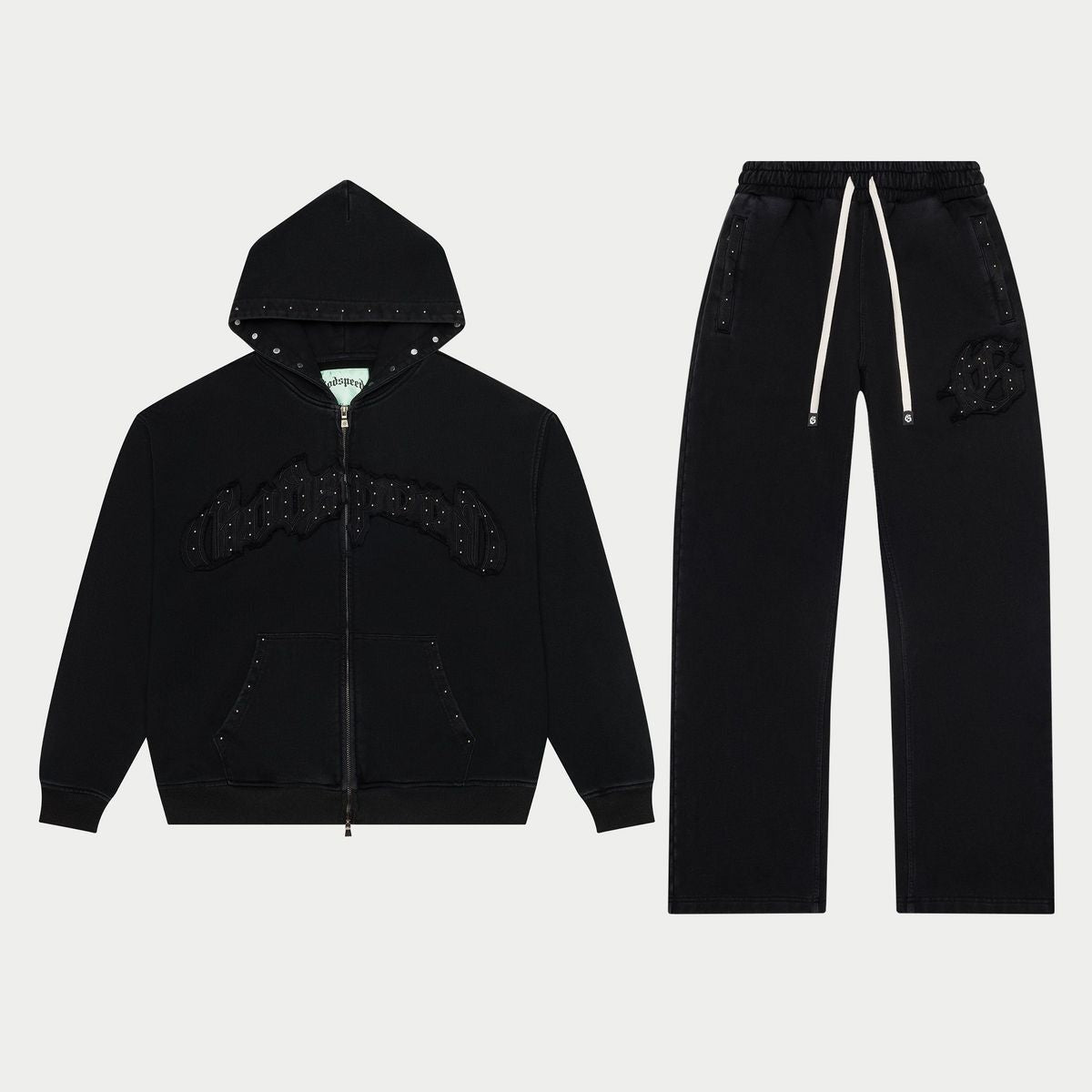 Godspeed Sweatsuit - Symmetric Studded - Black