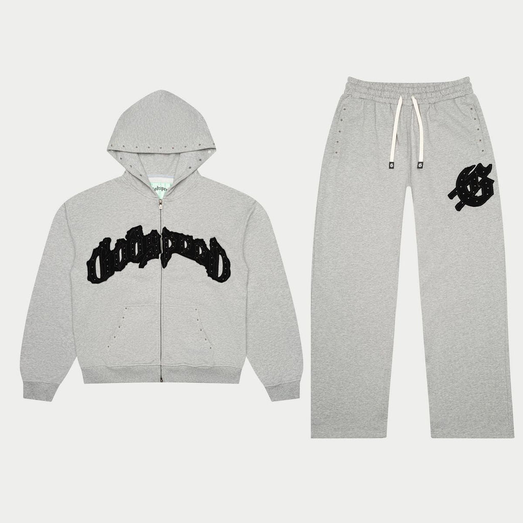 Godspeed Sweatsuit - Symmetric Studded - Grey