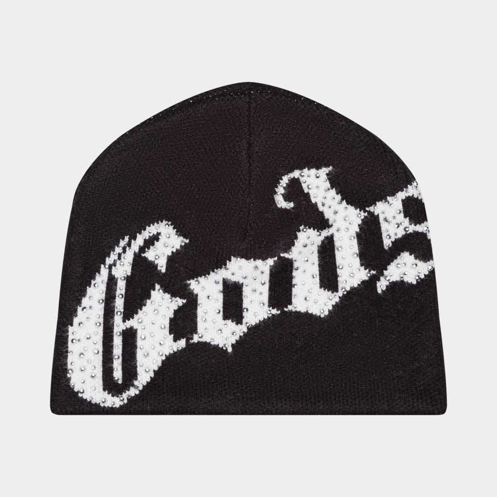 Godspeed Beanie - OG Logo Studded - Black And White