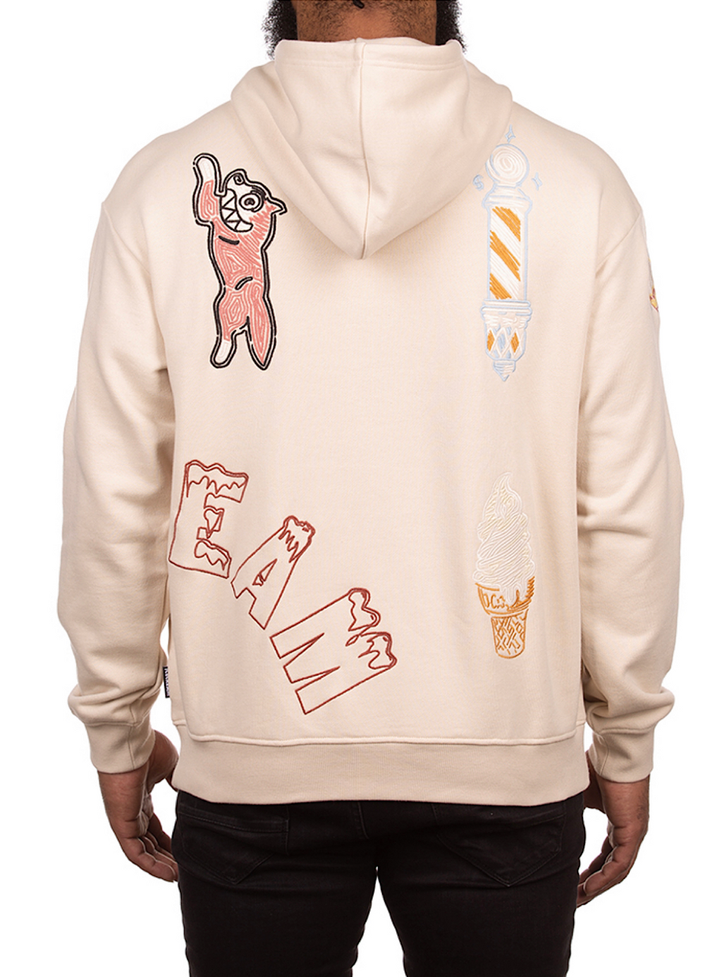 Icecream Hoodie - Stitching - Fog - 431-7310