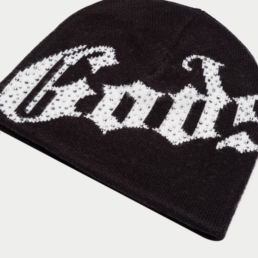 Godspeed Beanie - OG Logo Studded - Black And White