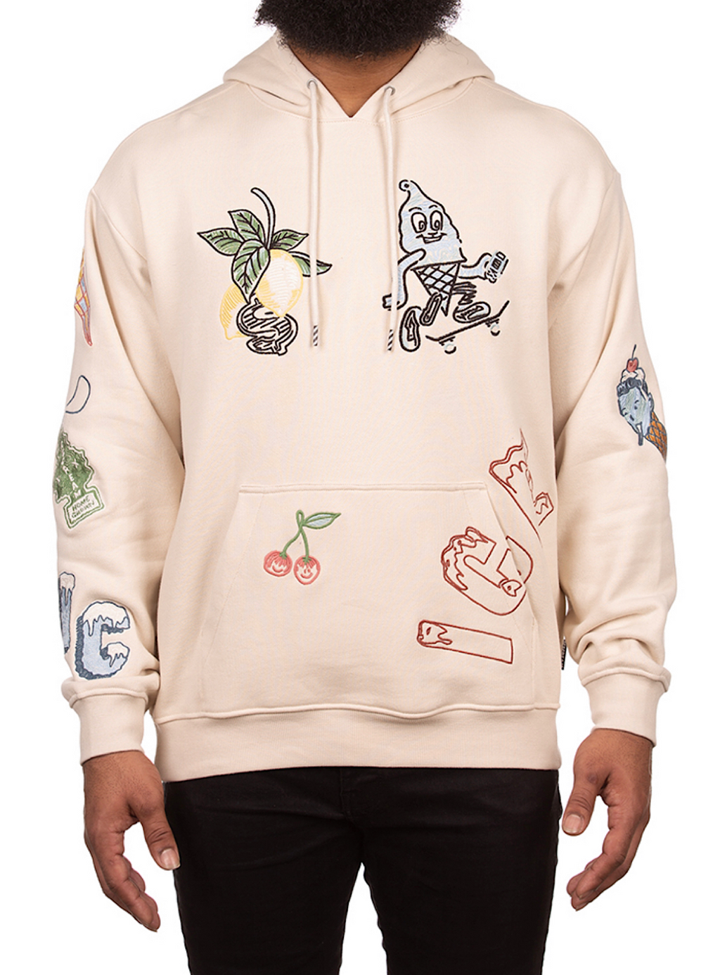 Icecream Hoodie - Stitching - Fog - 431-7310