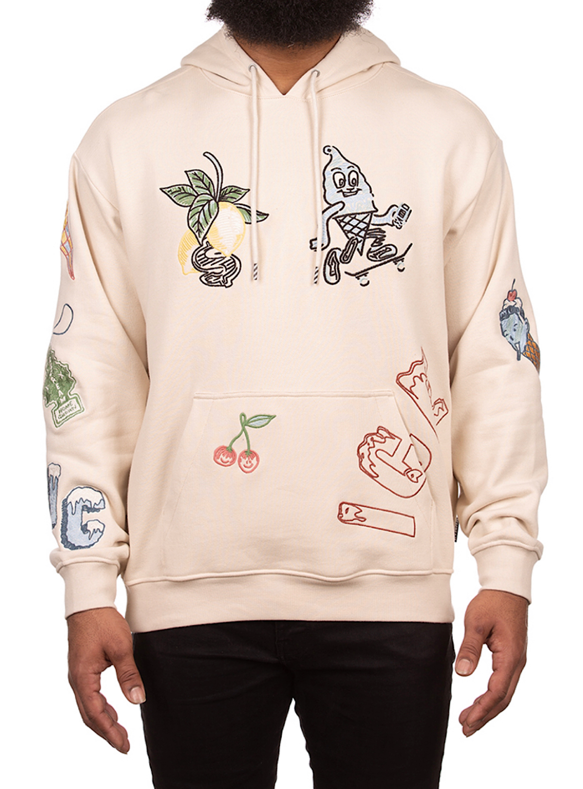 Icecream Hoodie - Stitching - Fog - 431-7310