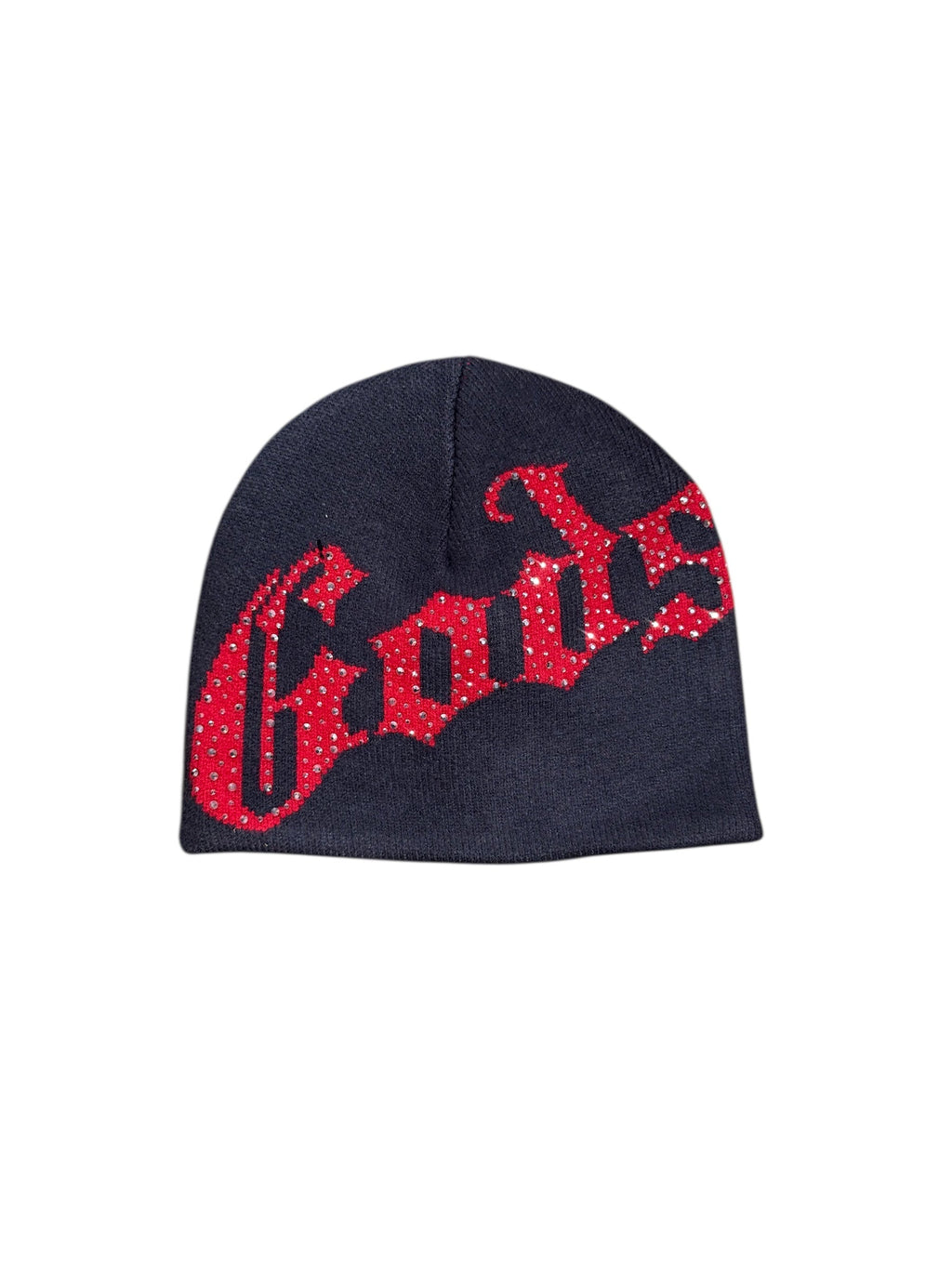 Godspeed Beanie - OG Logo Studded - Grey And Red