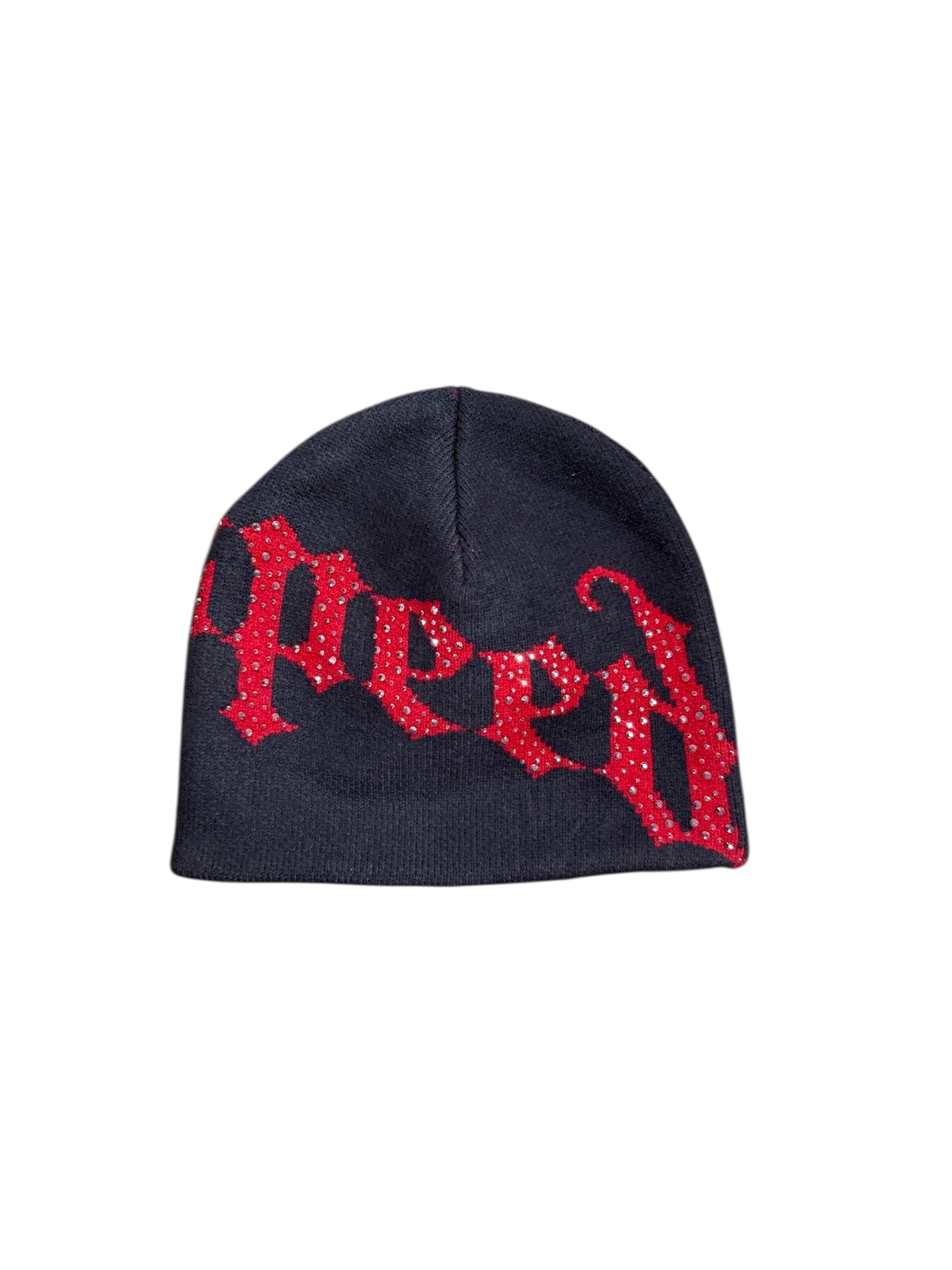 Godspeed Beanie - OG Logo Studded - Grey And Red