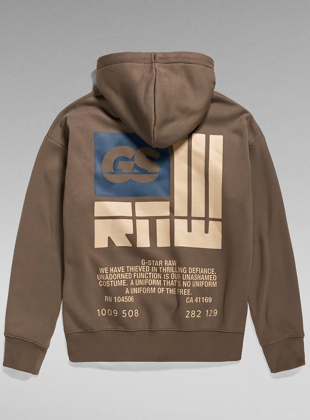 G-Star Hoodie - Raw Back Loose - Turf Green - D23482