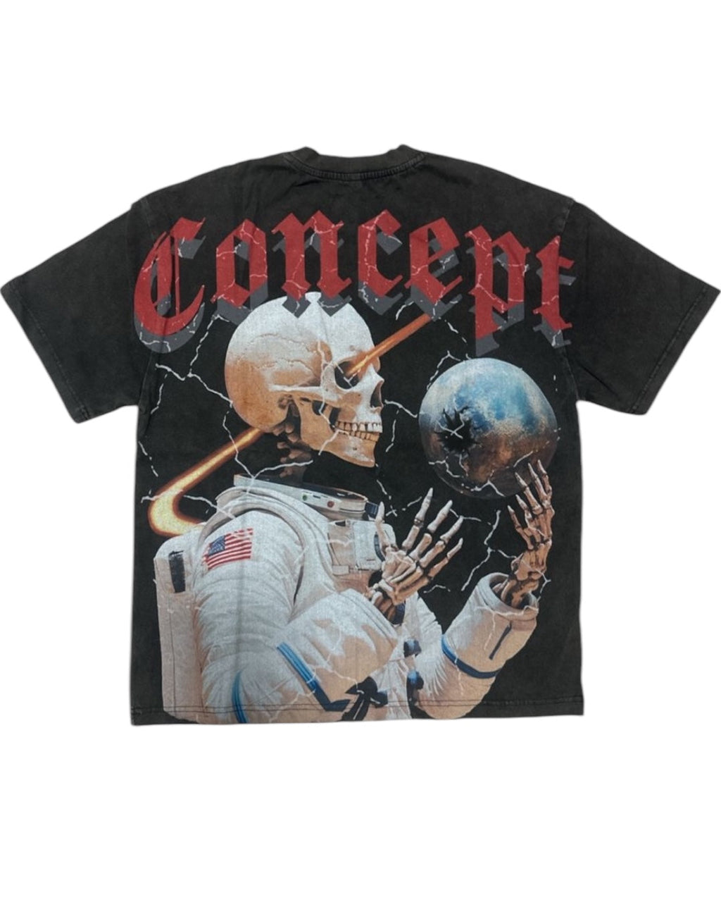 Concept T-Shirt - Astronaut - Black Wash - CTEE_001