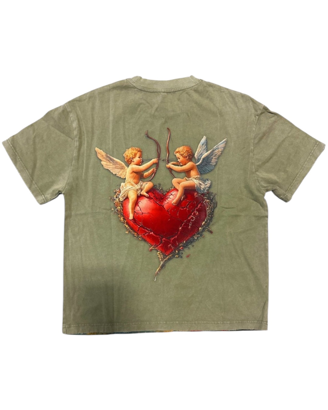 Concept T-Shirt - Angel - Olive Wash - CTEE_004