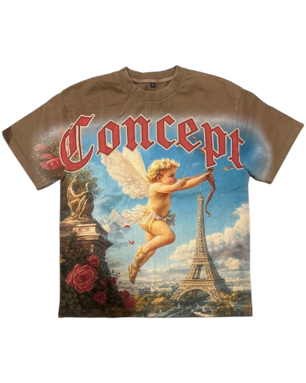 Concept T-Shirt - Angel - Brown Wash - CTEE_003