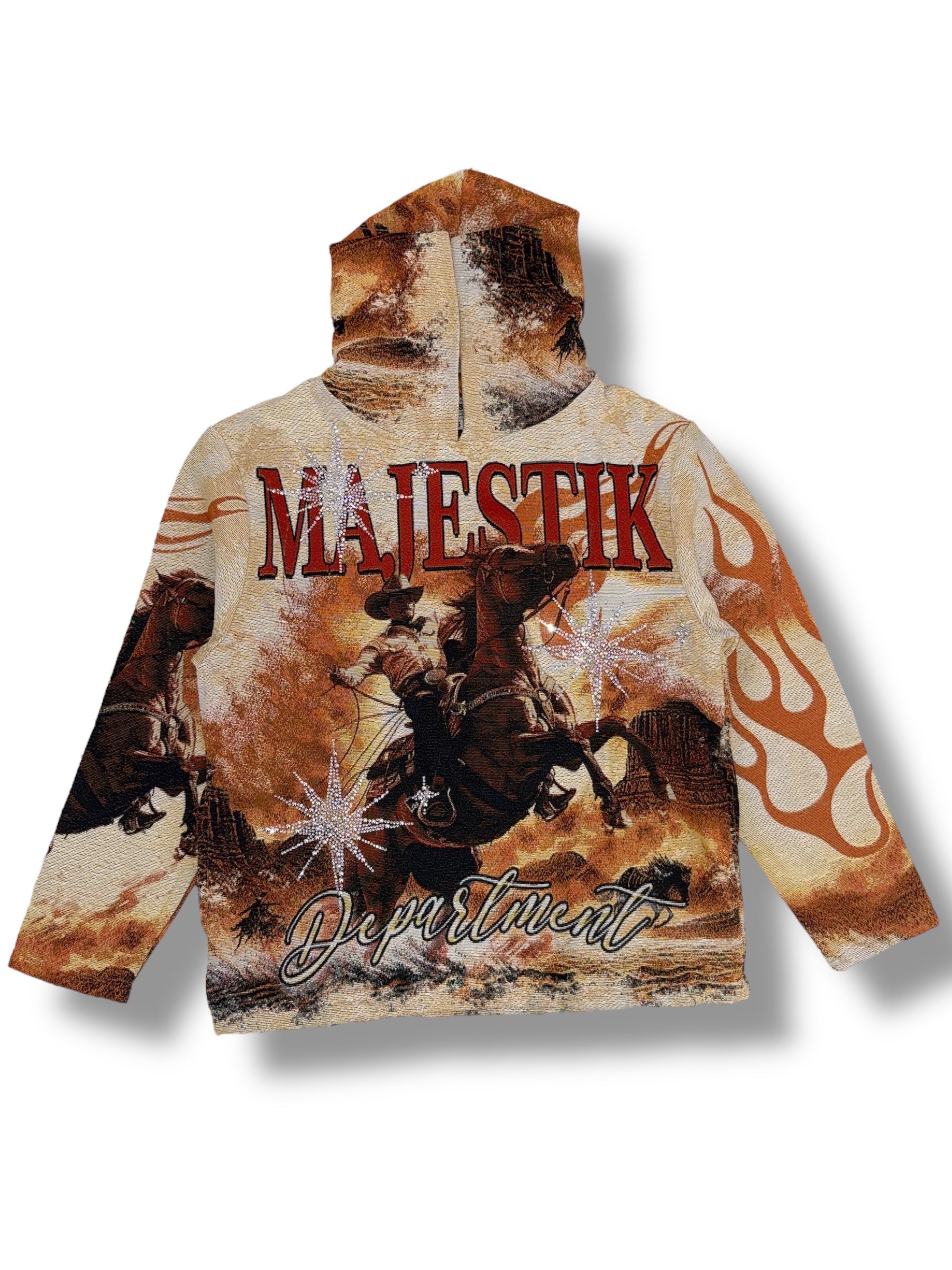 Majestik Hoodie - Ride With Soul Tapestry - Egg Shell - TH2507