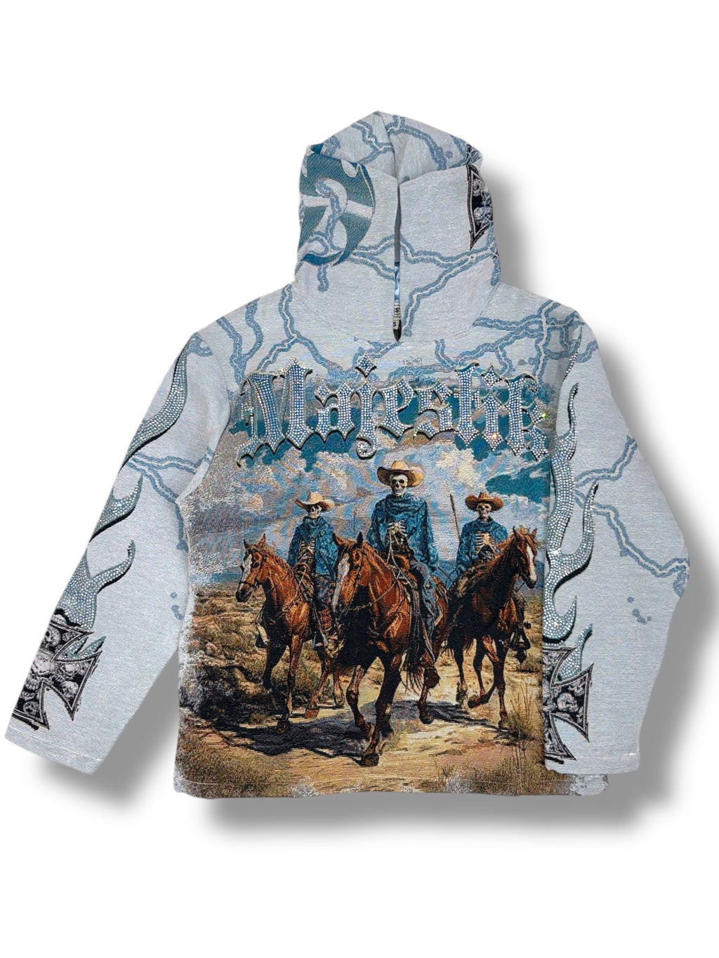 Majestik Hoodie - World Invasion Tapestry - Cream - TH2501