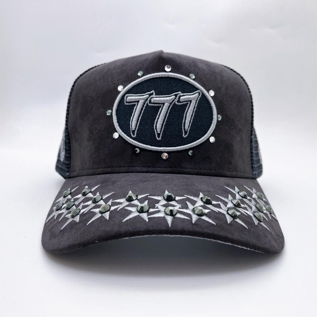 Hudson Hat - Diamond 777 Suede Trucker - Grey - CD0345