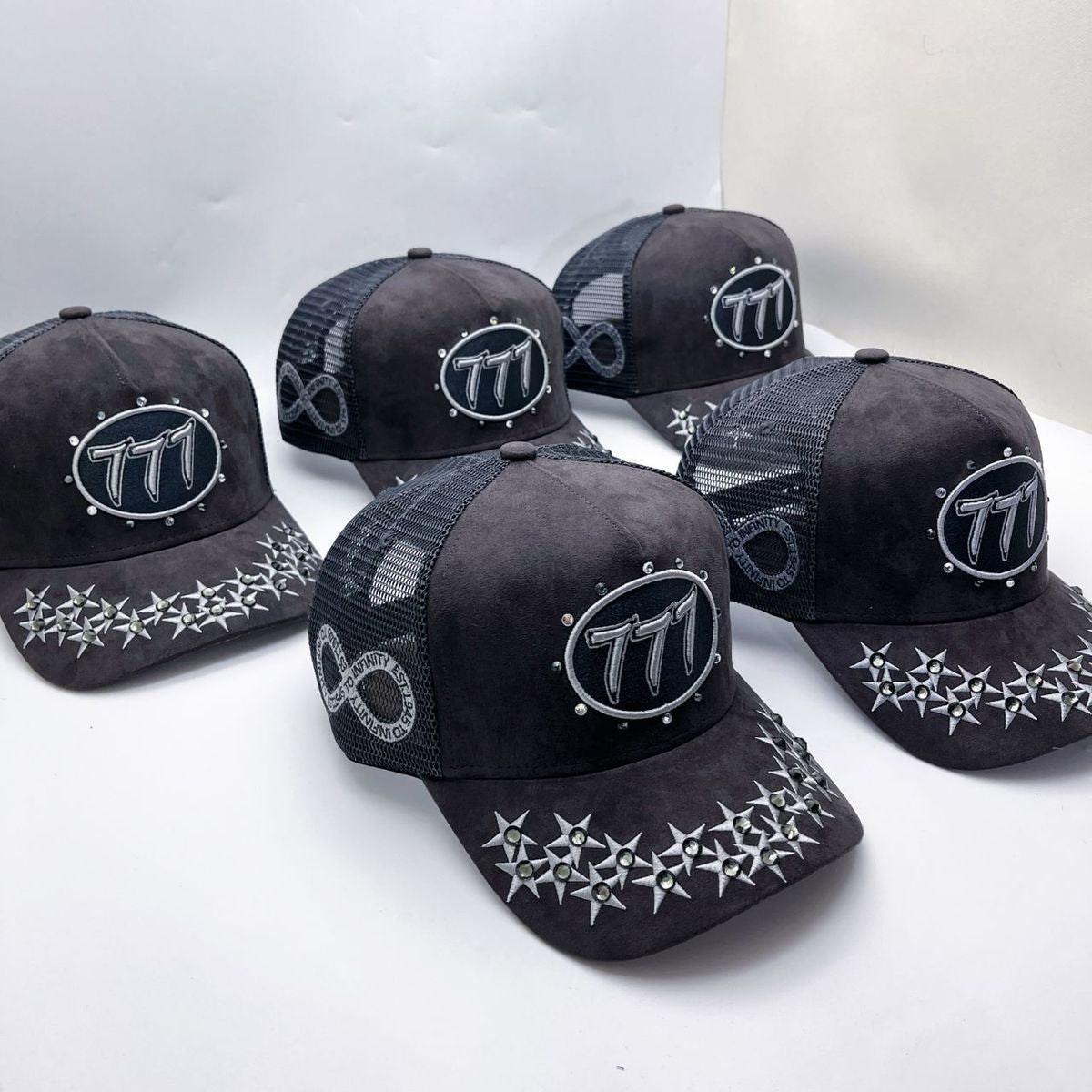 Hudson Hat - Diamond 777 Suede Trucker - Grey - CD0345