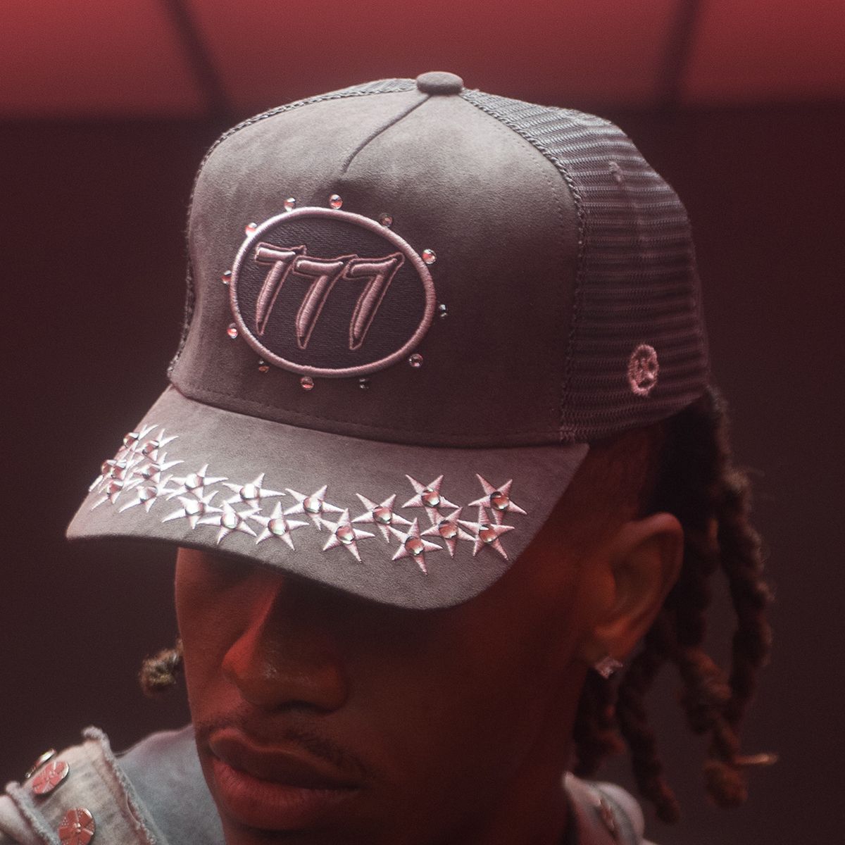 Hudson Hat - Diamond 777 Suede Trucker - Grey - CD0345