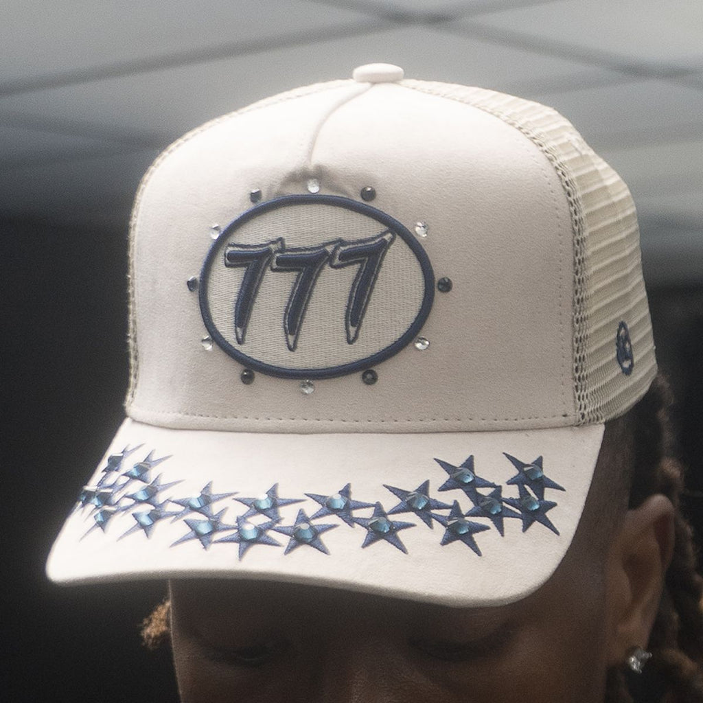 Hudson Hat - Diamond 777 Suede Trucker - Cream - CD0355