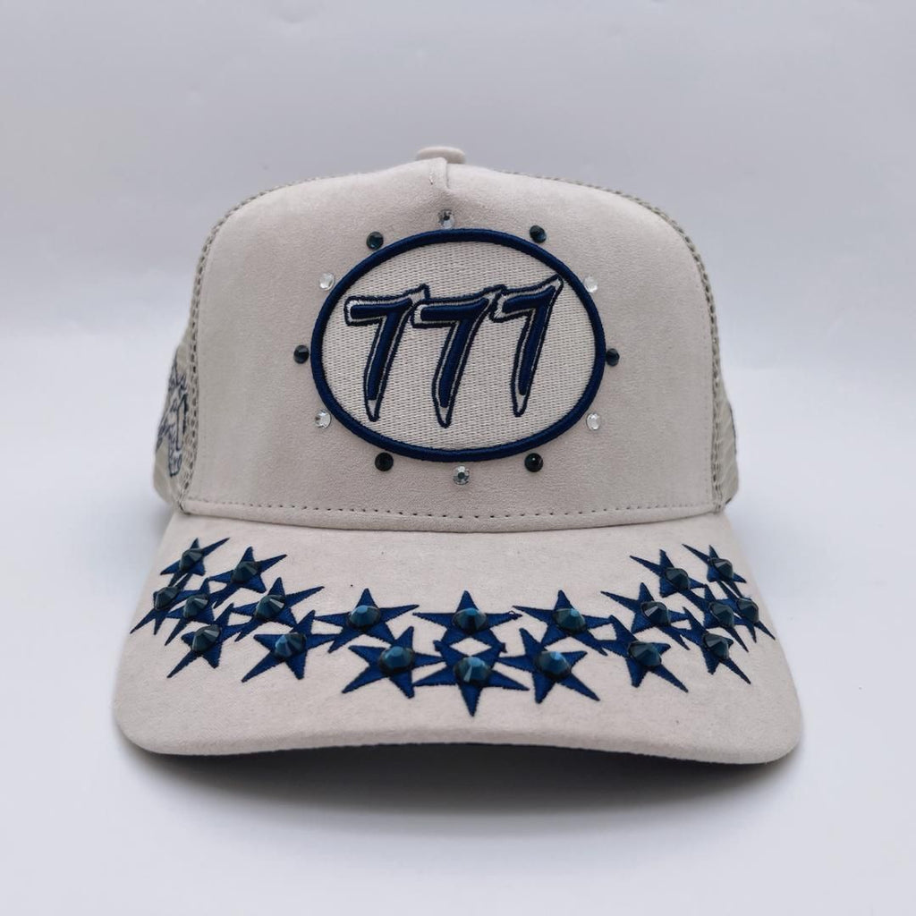 Hudson Hat - Diamond 777 Suede Trucker - Cream - CD0355