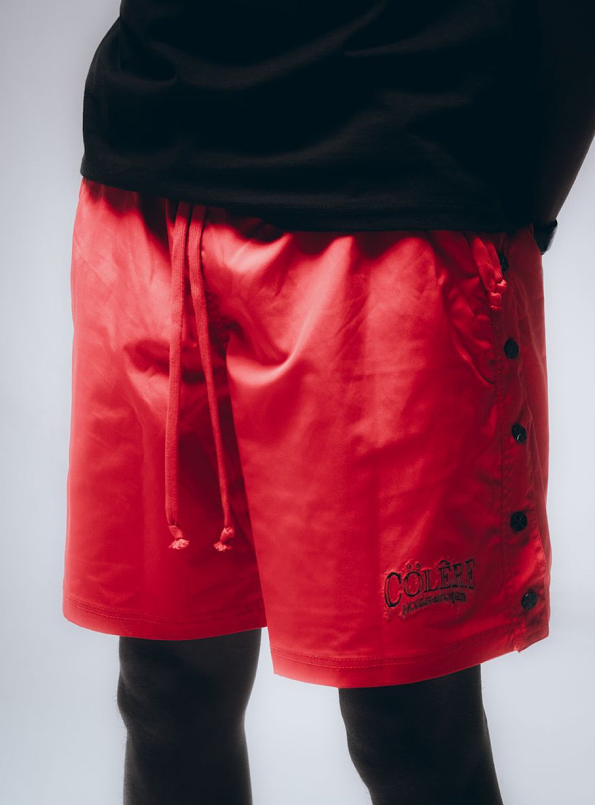 Hudson Outerwear Shorts - Colere Snap Off Nylon - Red - 574B