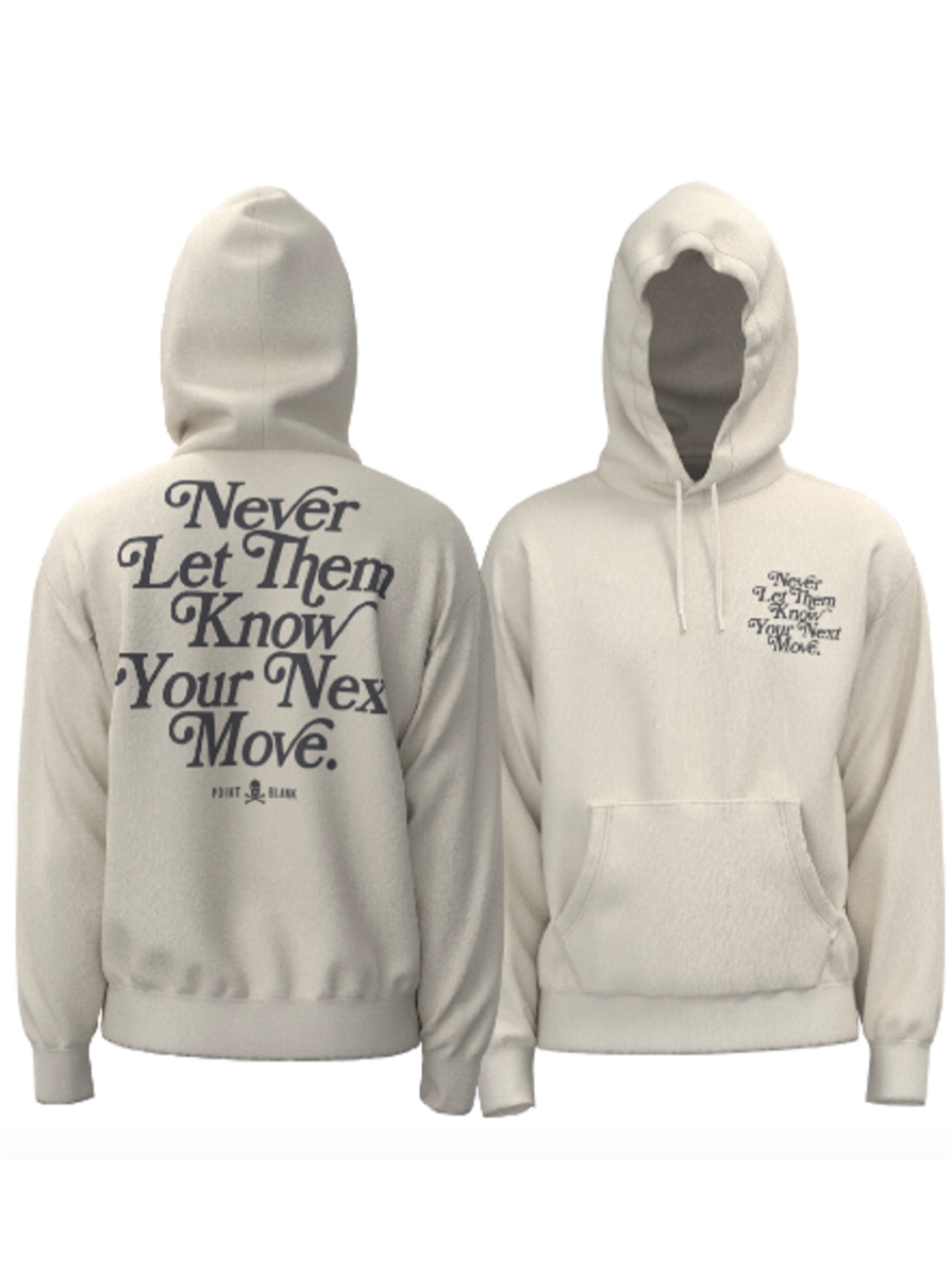 Point Blank Hoodie - Never Let Them Know - Sandshell
