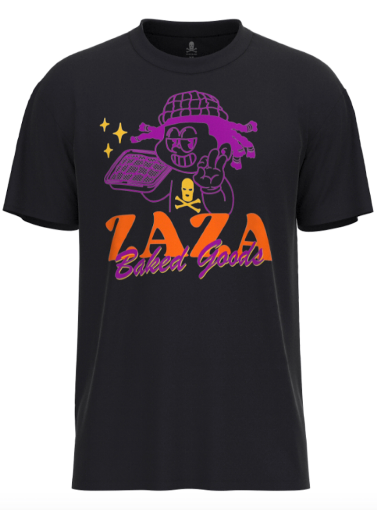 Point Blank T-Shirt - Zaza Baked Goods - Black