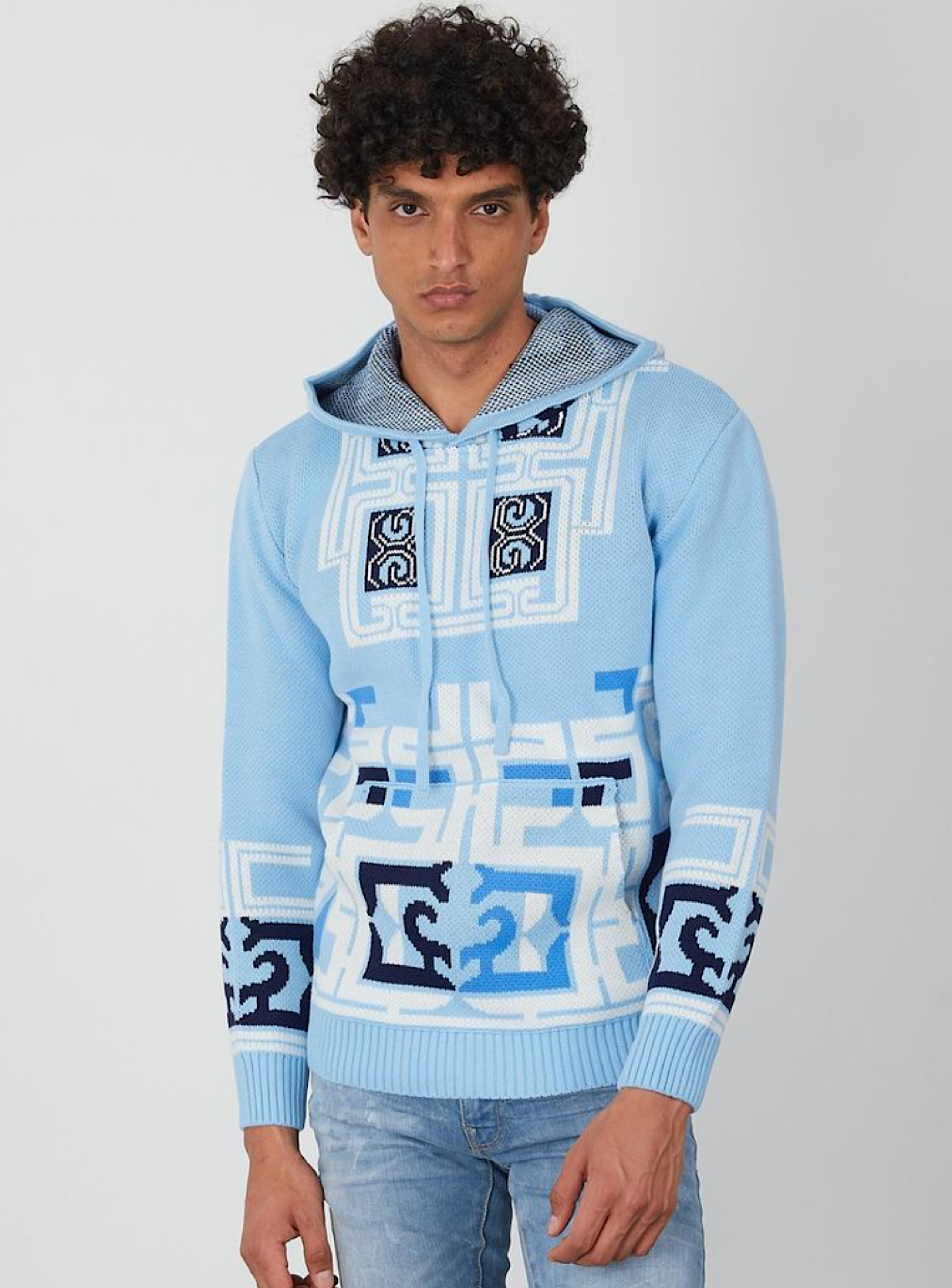 Buyers Choice Hoodie - Kimono - Blue - KG-634