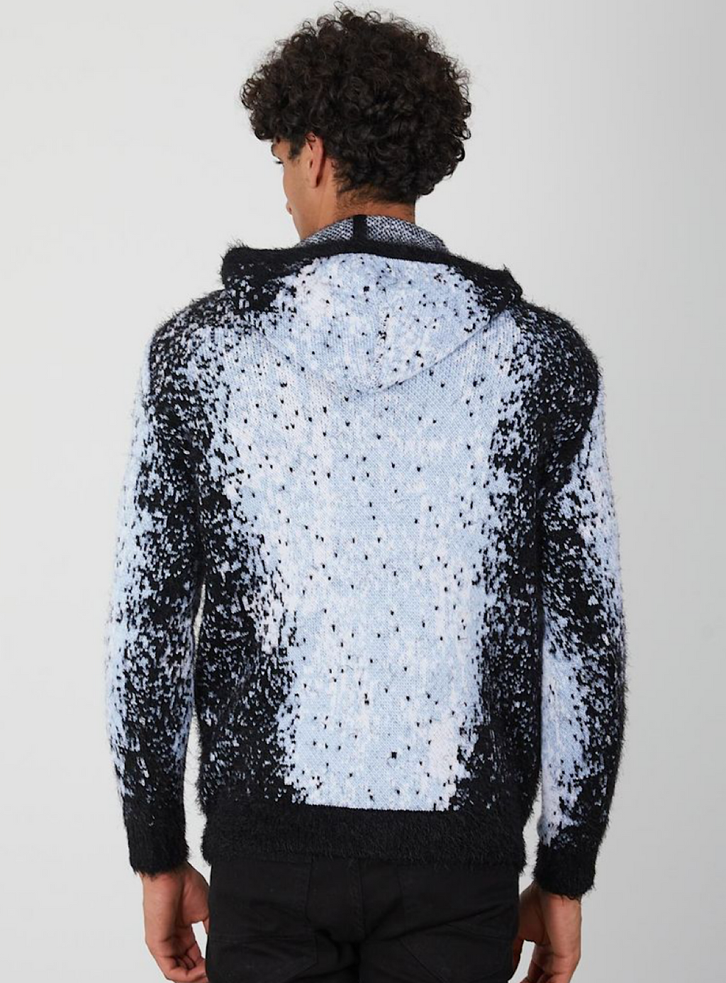 Buyers Choice Hoodie - Mohair - Blue And Black - KG-630