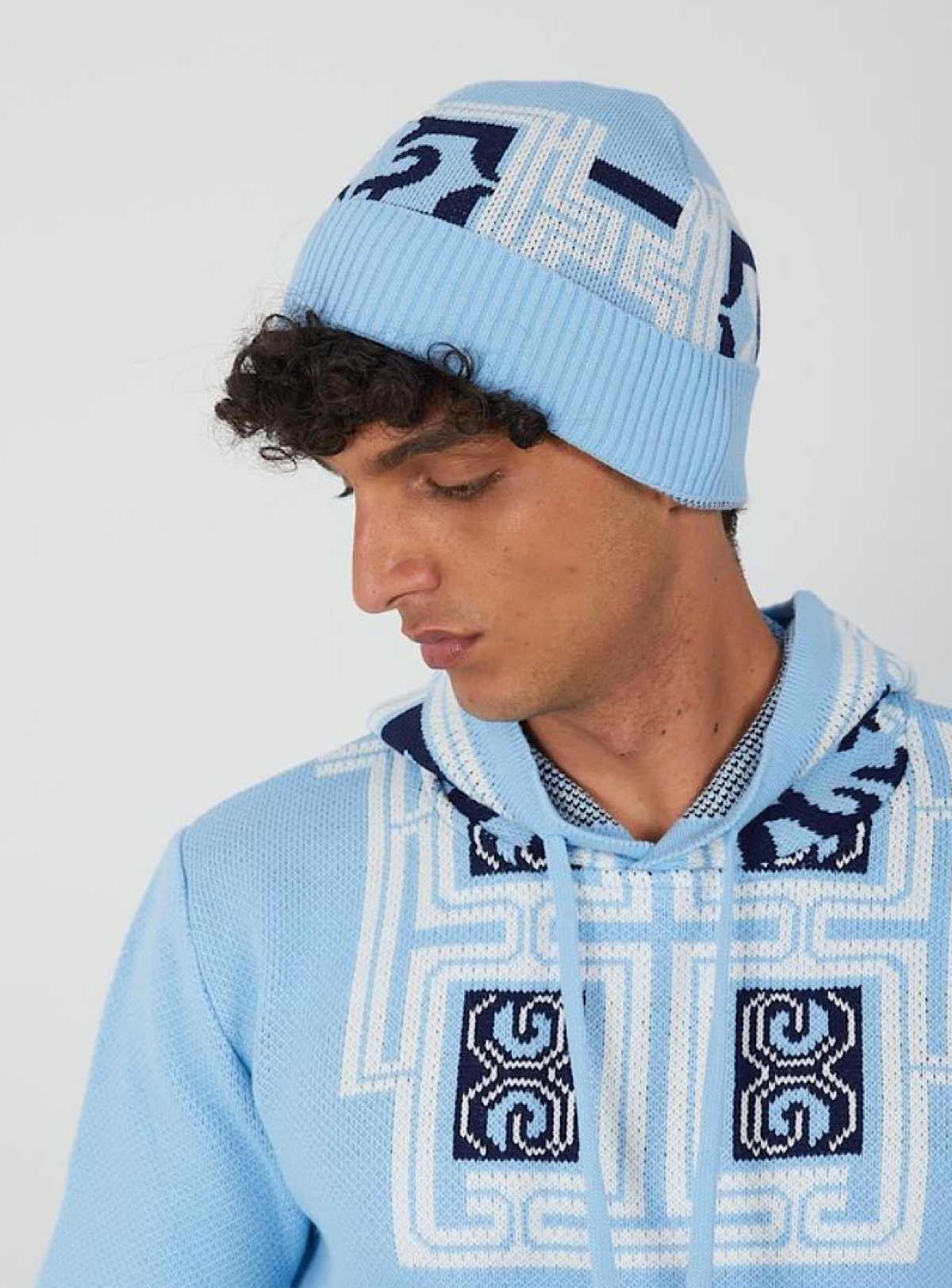 Buyers Choice Hat - Knit Beanie - Blue - KG-634