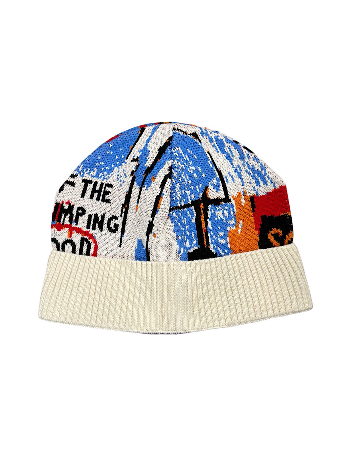 Buyers Choice Hat - Knit Beanie - White Beige Multi - KG-631