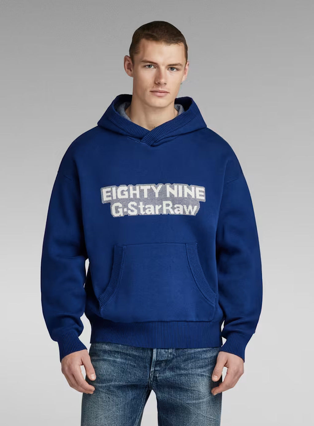 G-Star Hoodie - Graphic Loose Knit - Ballpen Blue - D23933