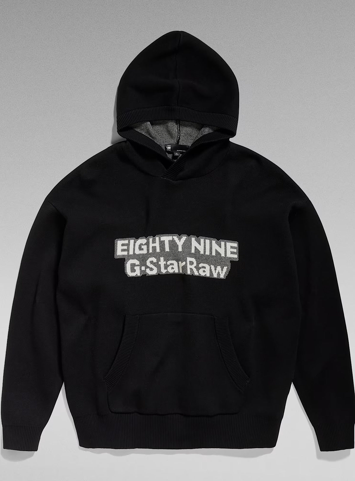 G-Star Hoodie - Graphic Loose Knit - Black - D23933