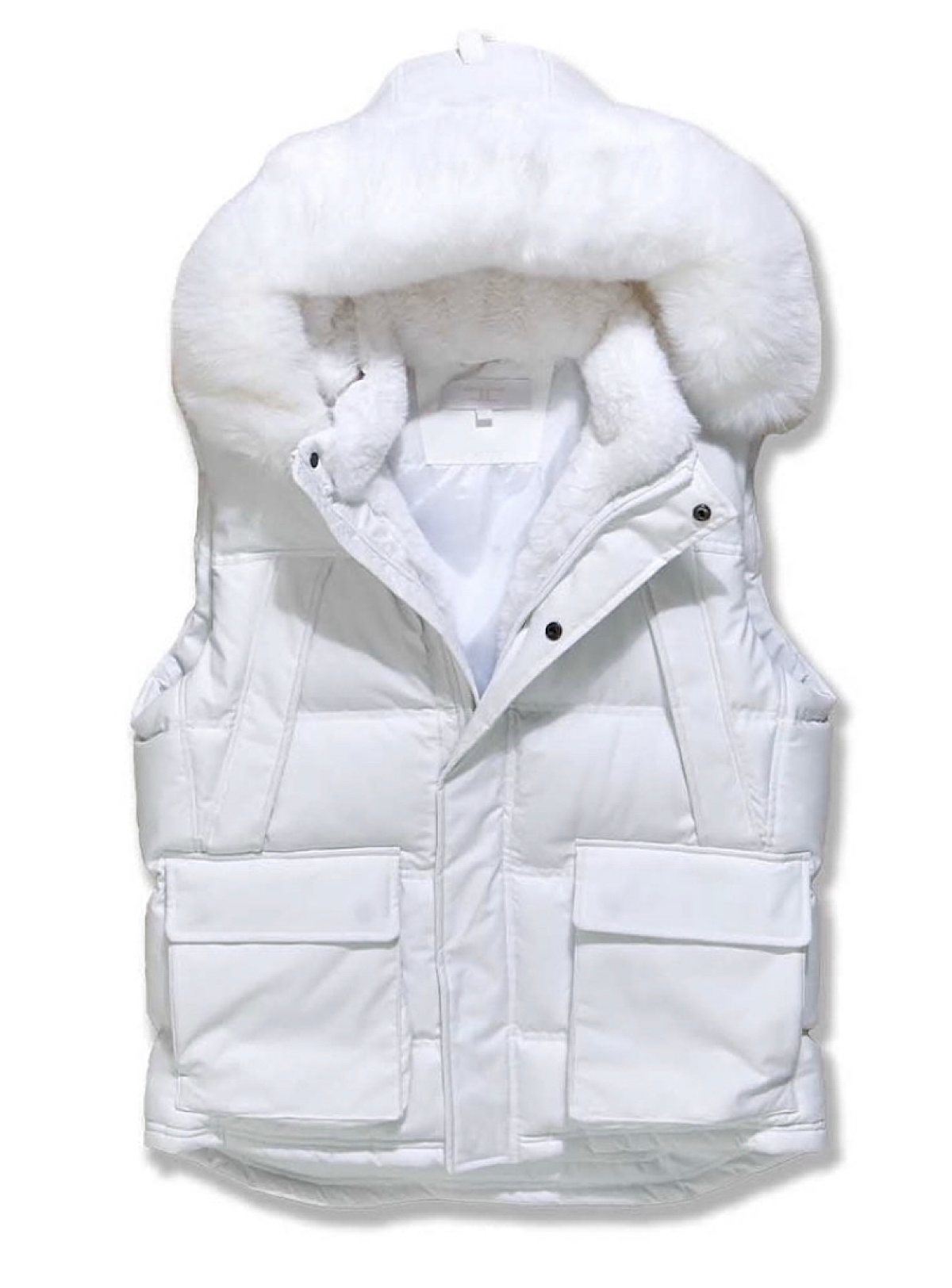 Jordan Craig Vest - Yukon Fur Puffer - White - 9374V