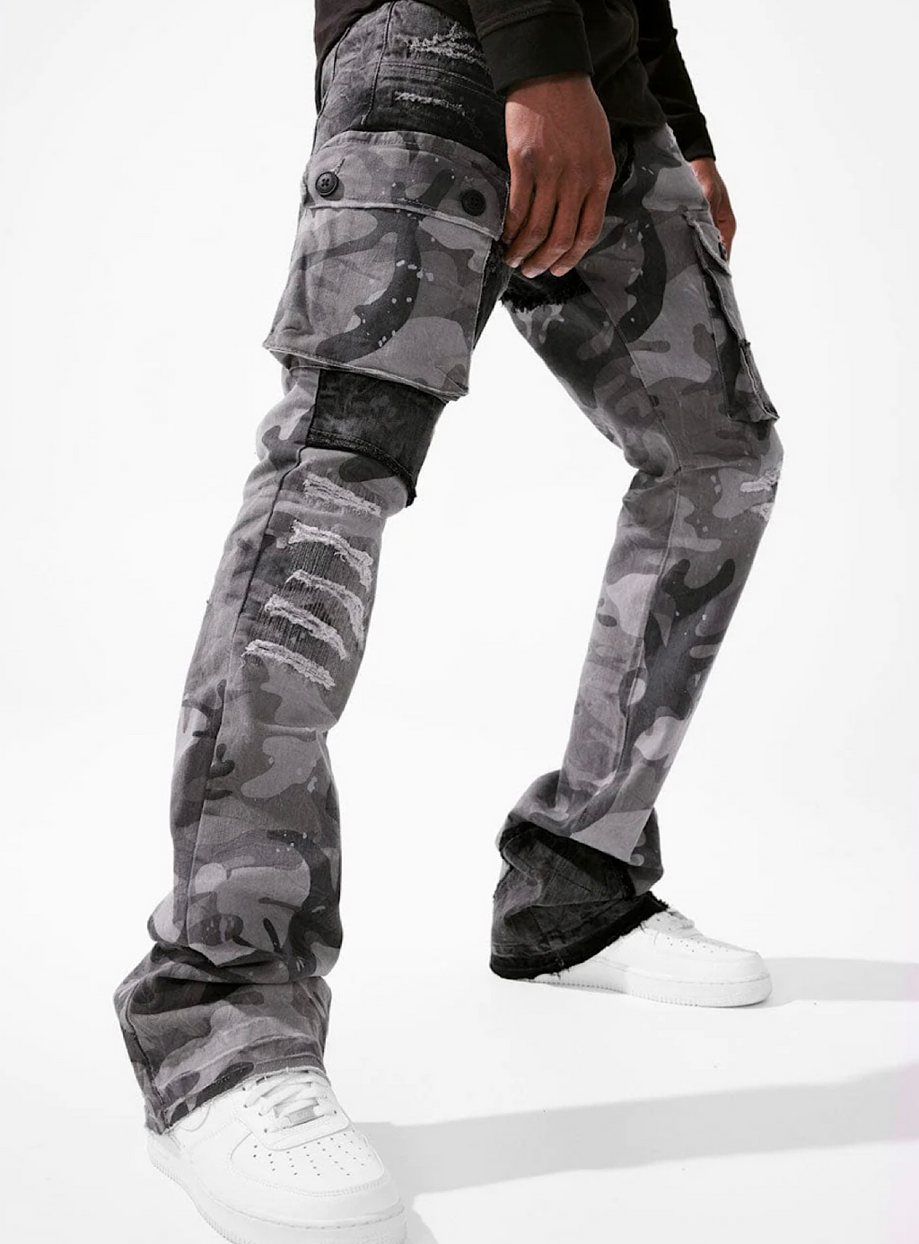 Jordan Craig Jeans - Ross Stacked - Black Camo - JRF1142C