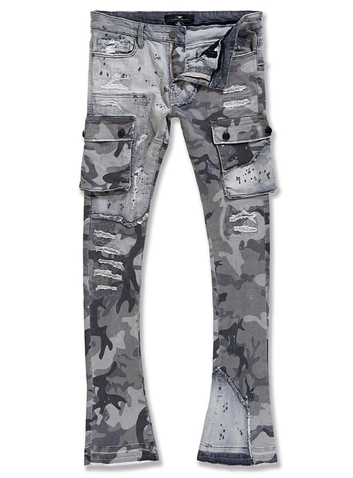 Jordan Craig Jeans - Ross Stacked - Overcast - JRF1142C