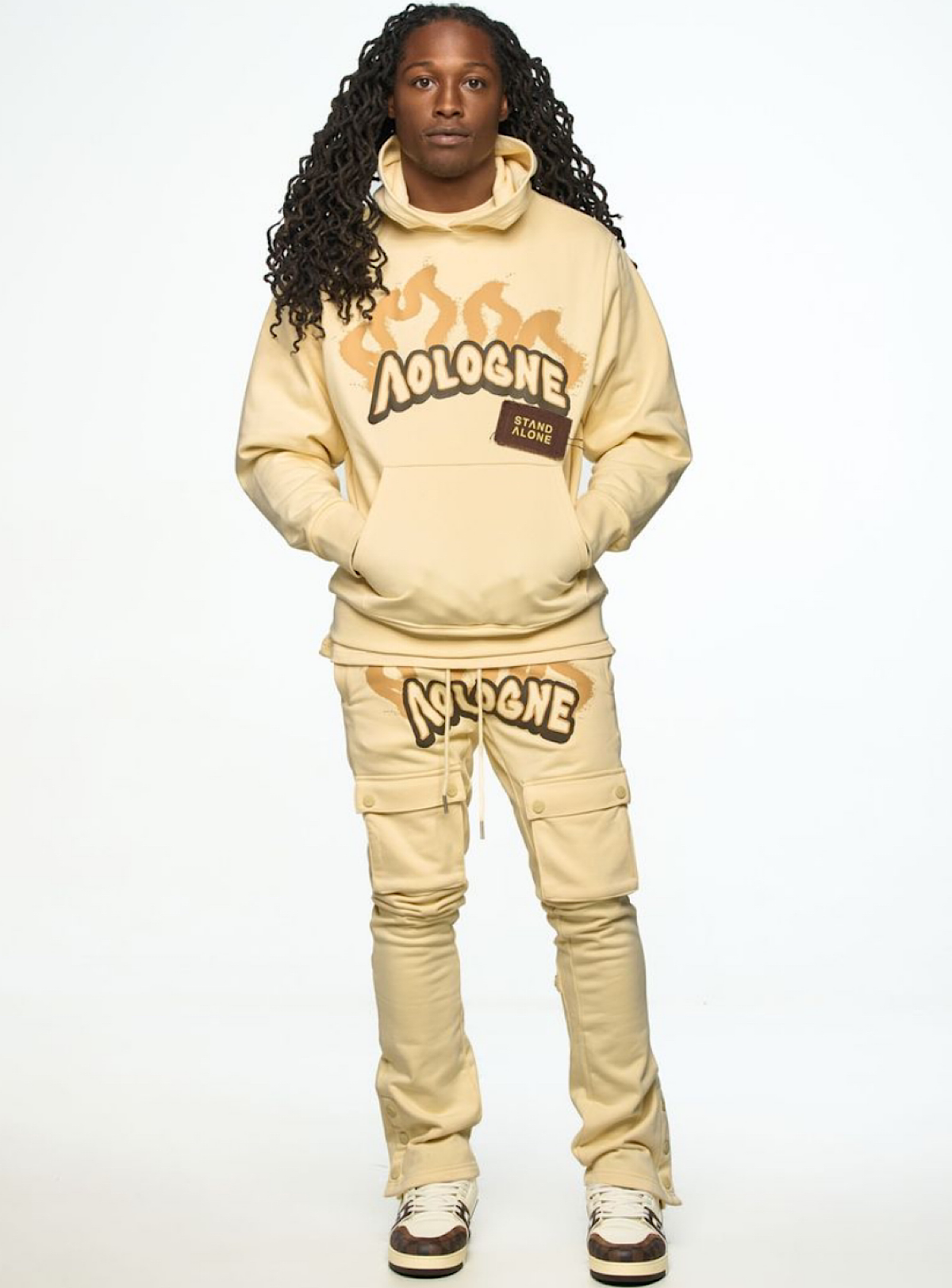 Aologne Sweatsuit - Never Alone - Cream - AO-F14-CRM-J