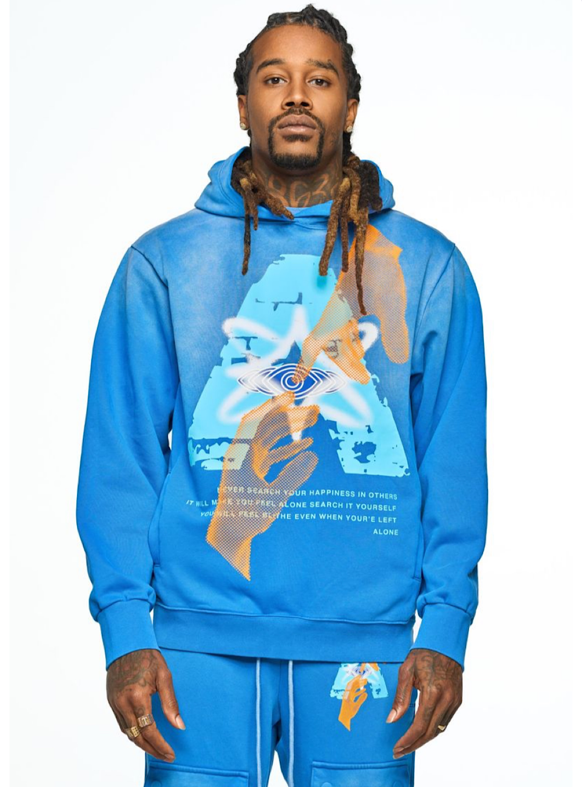 Aologne Sweatsuit - Never Alone - Blue - AO-F10-NVY-J