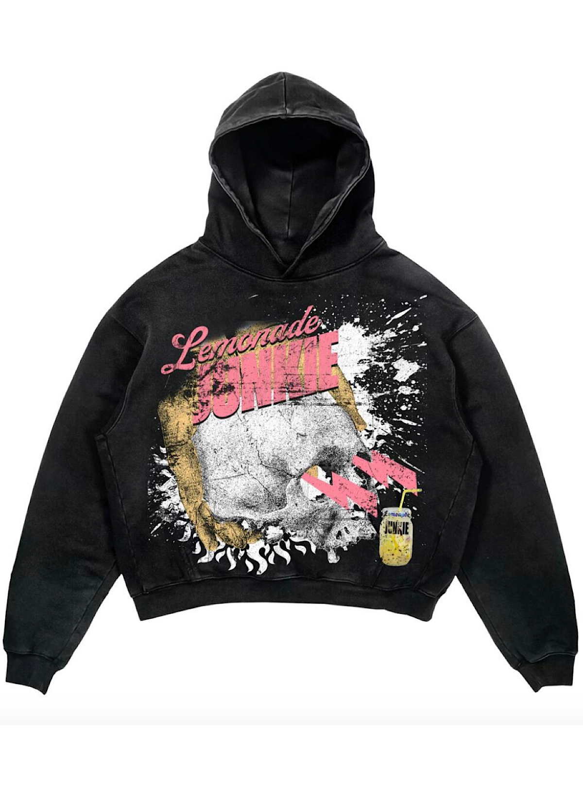 Lemonade Junkie Hoodie - Anger Management - Black - L-J-042319