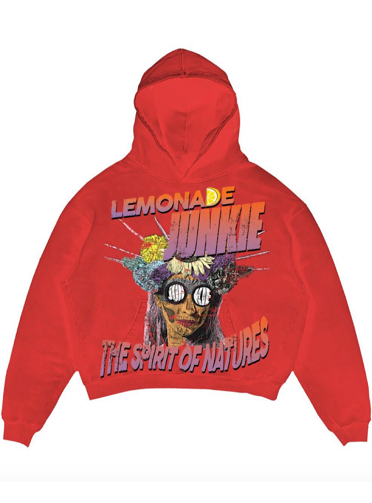 Lemonade Junkie Hoodie - Spirit Of Nature - Red - L-J-042318