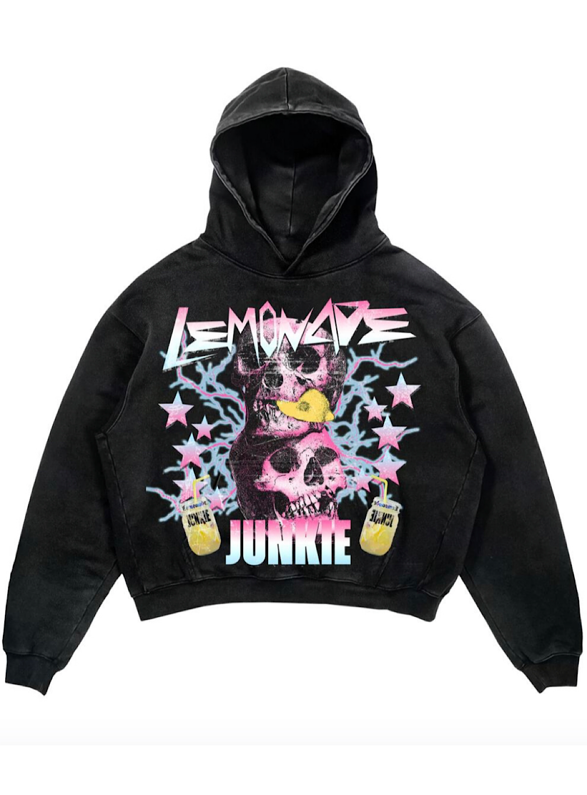 Lemonade Junkie Hoodie - Mikey Will Eat It - Black - L-J-042309