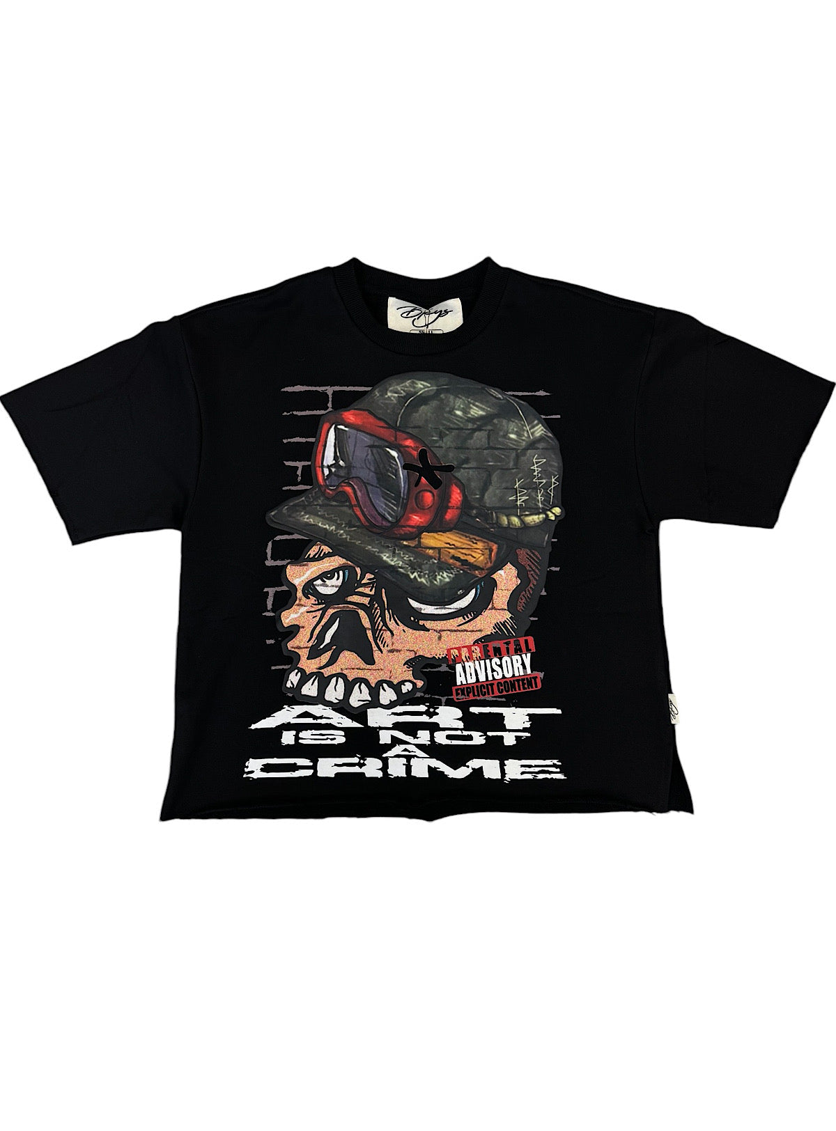 Bkys T-Shirt - Art Is Not A Crime - Black  - T1200