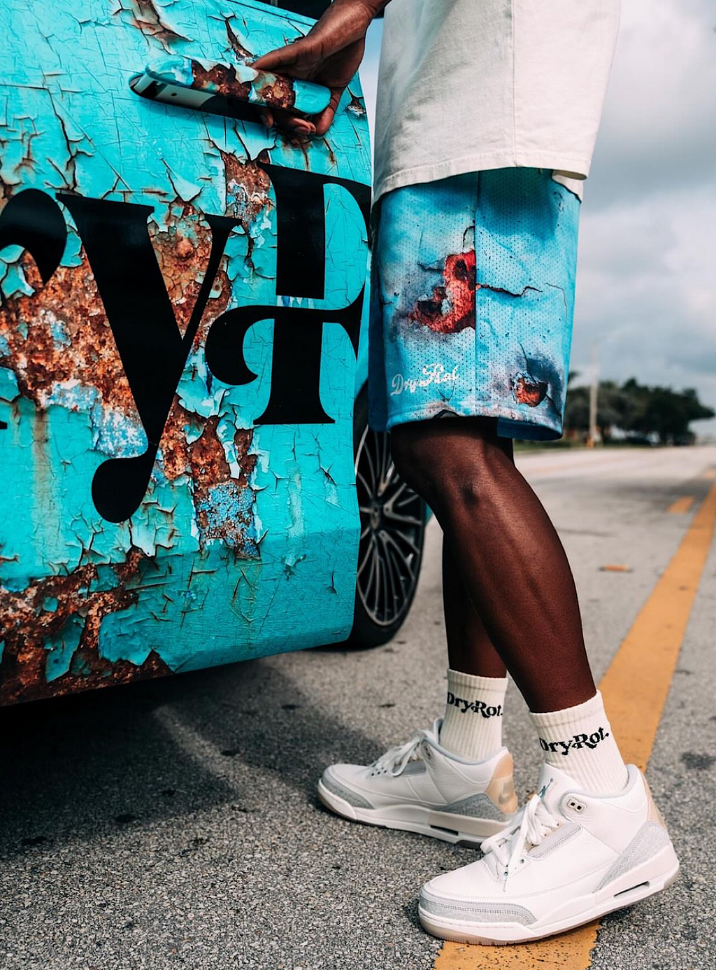 Dry Rot Shorts - Dried & Rotten Mesh - Blue - DR259