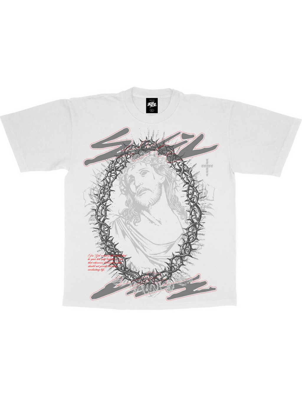 Evil Vice T-Shirt - Glory Thorn - White - W24-6