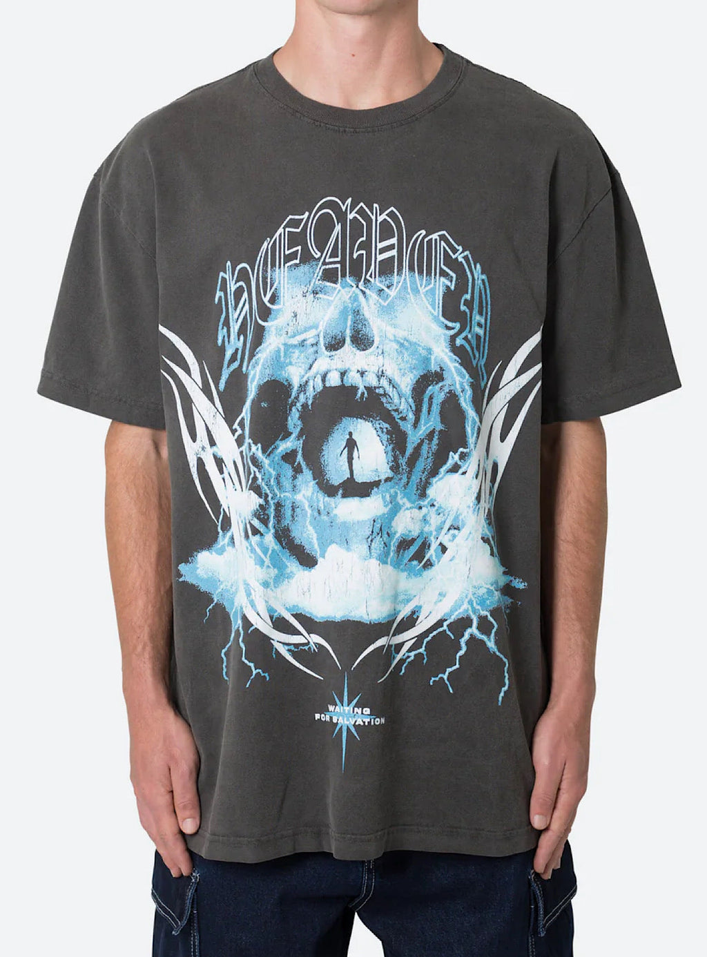 MNML T-Shirt - Another Heaven - Washed Black - M2023-T276