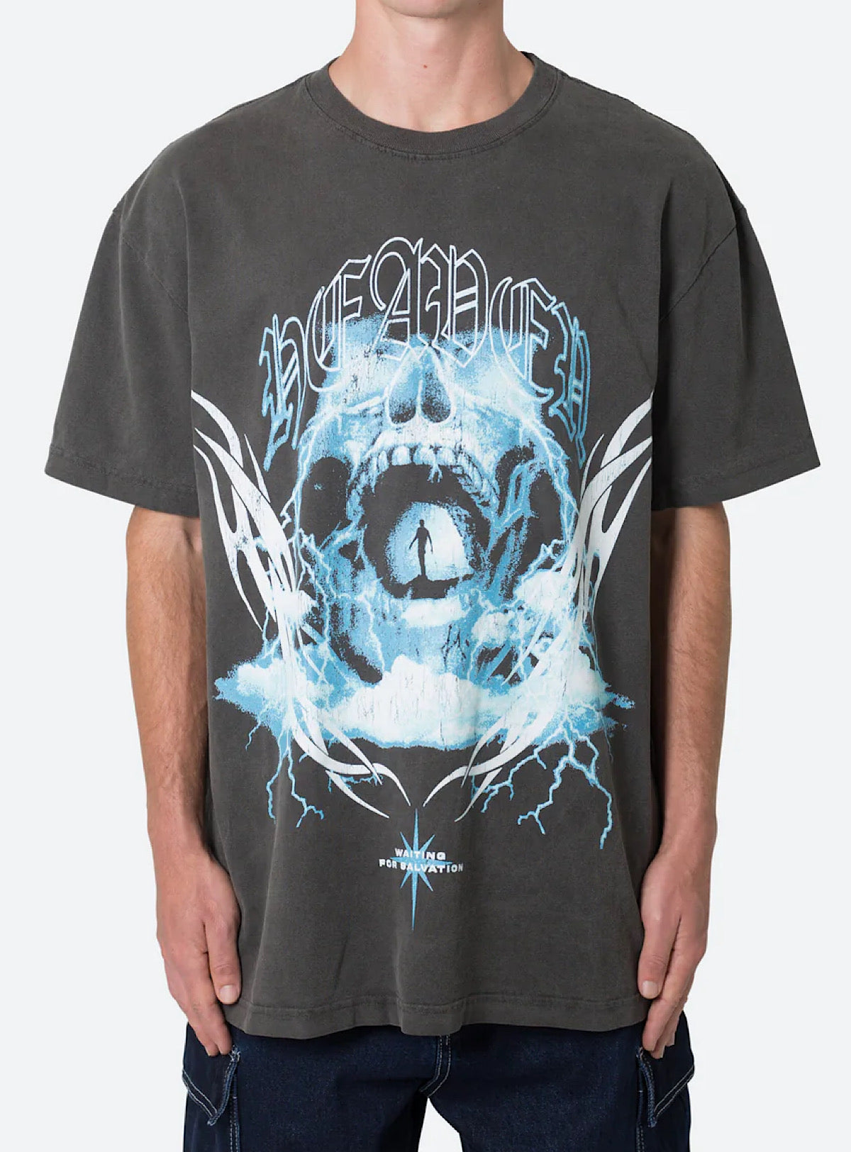 MNML T-Shirt - Another Heaven - Washed Black - M2023-T276