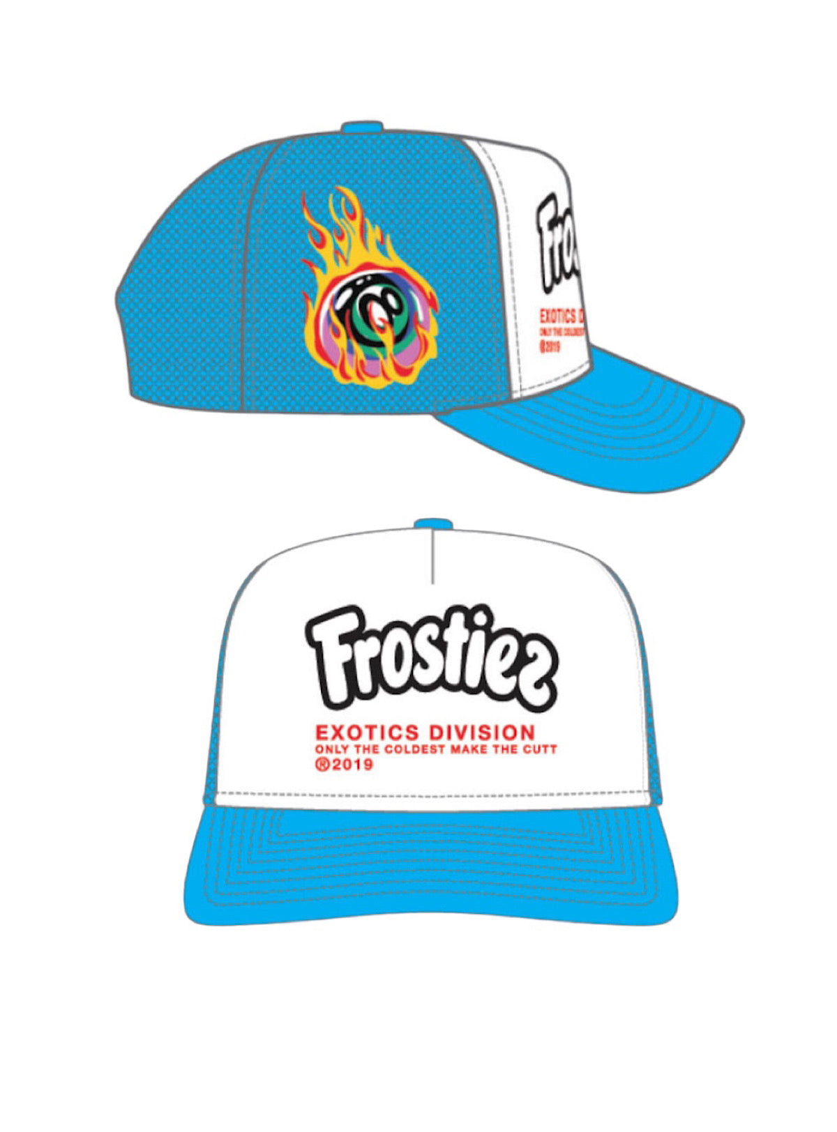 Frostiez Hat - Ice Water Trucker - Malibu Blue - 941-1800