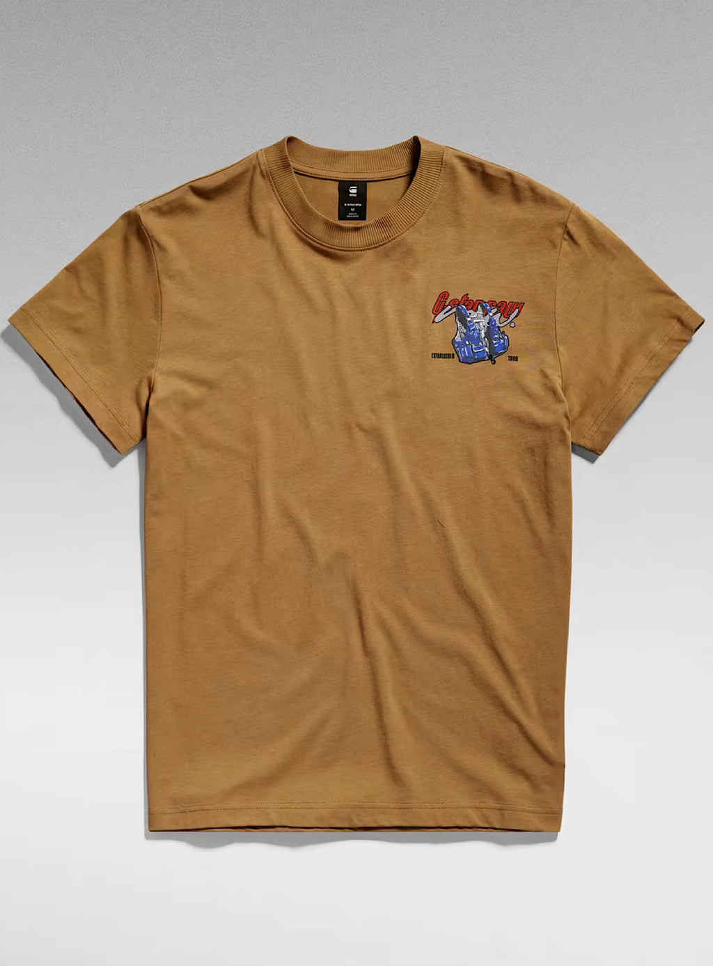 G-Star T-Shirt - Vest Back - Dark Fawn - D24423