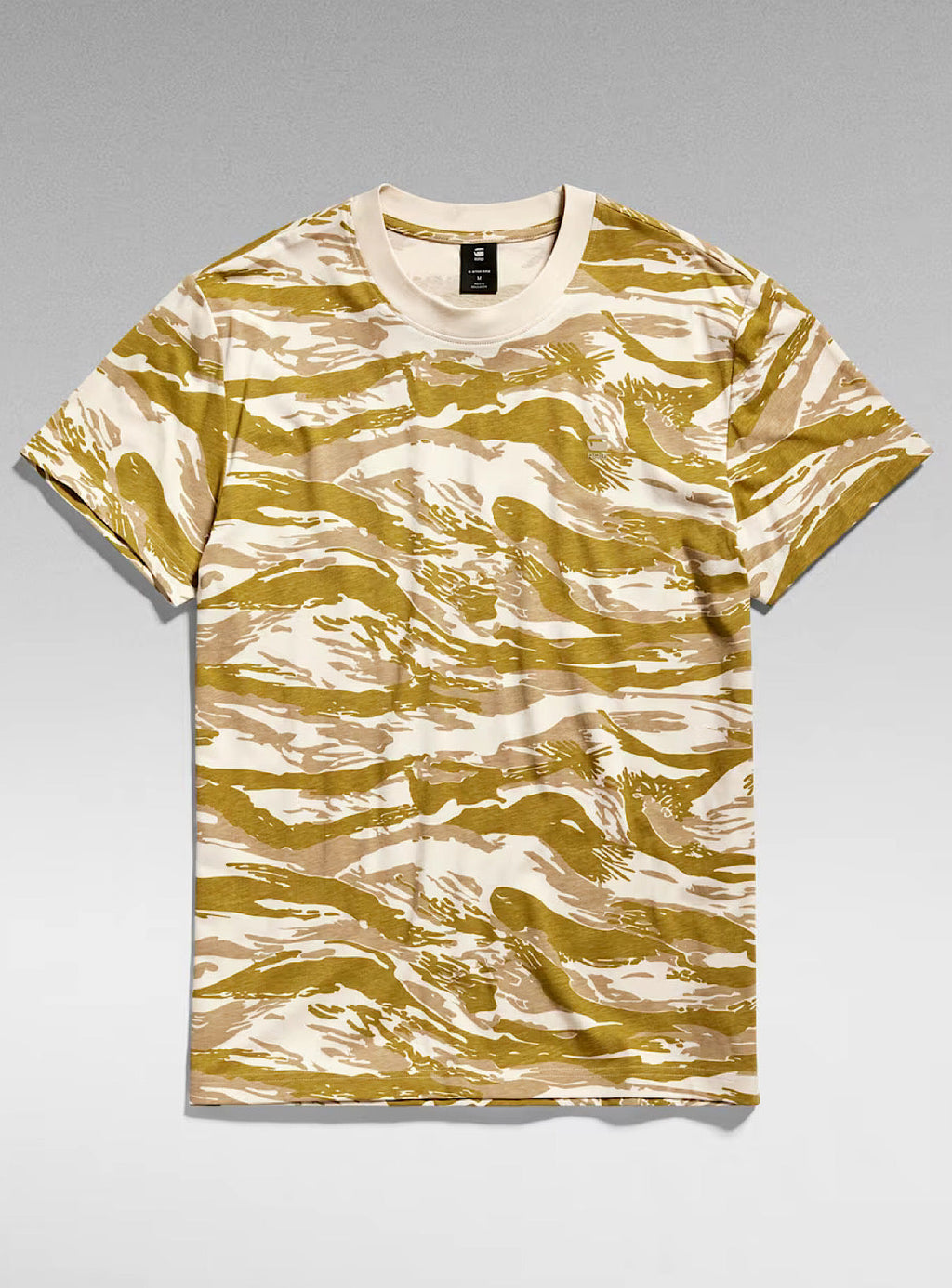 G-Star T-Shirt - Tiger Camo - Whitebait - D24421