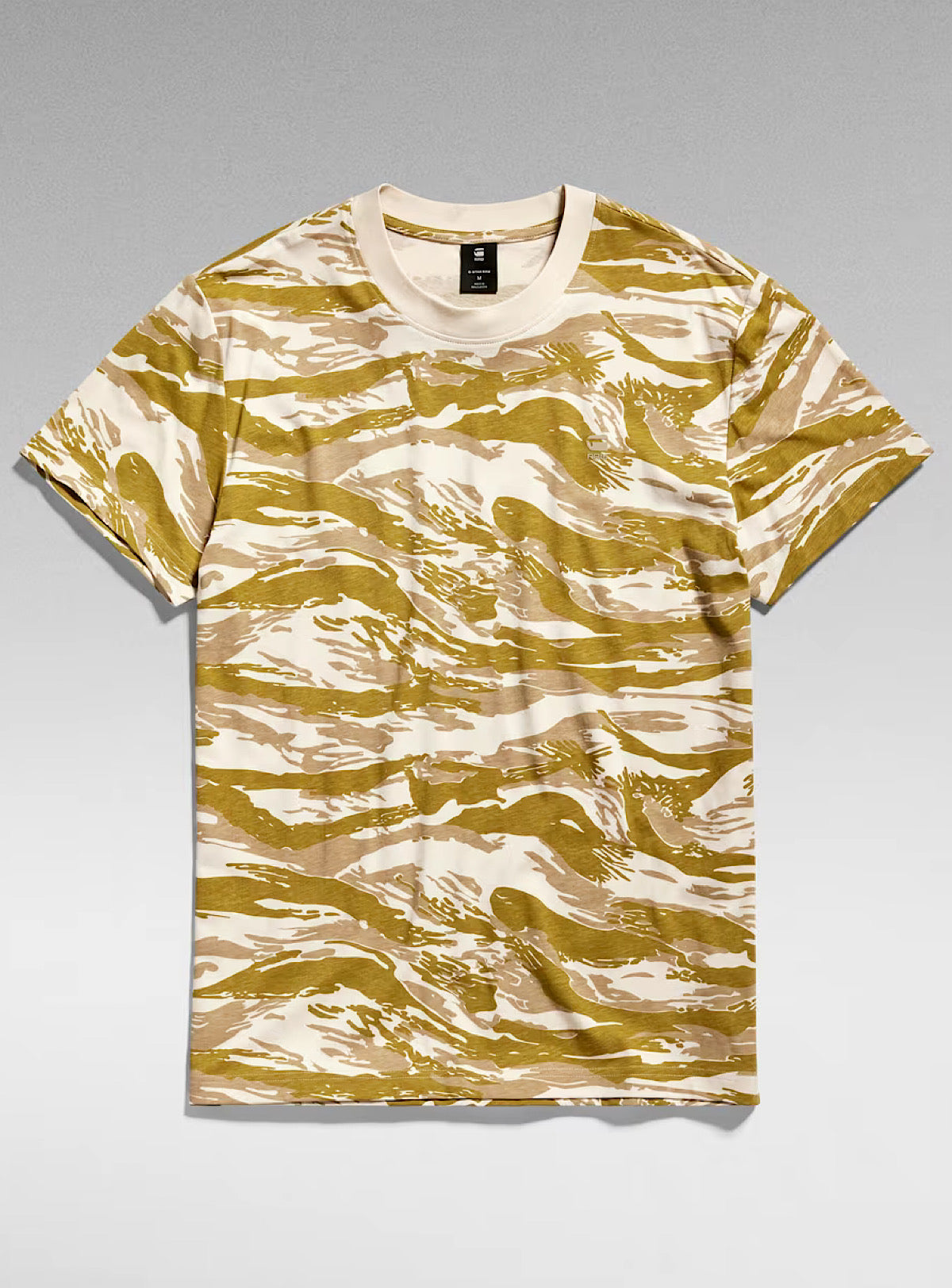 G-Star T-Shirt - Tiger Camo - Whitebait - D24421