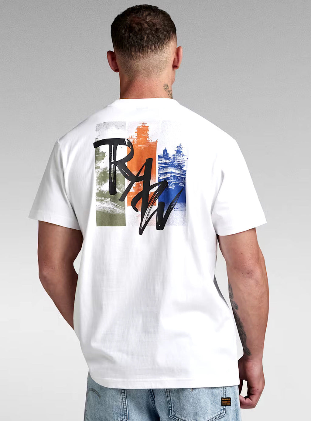 G-Star T-Shirt - Flight Deck Back - White - D24425