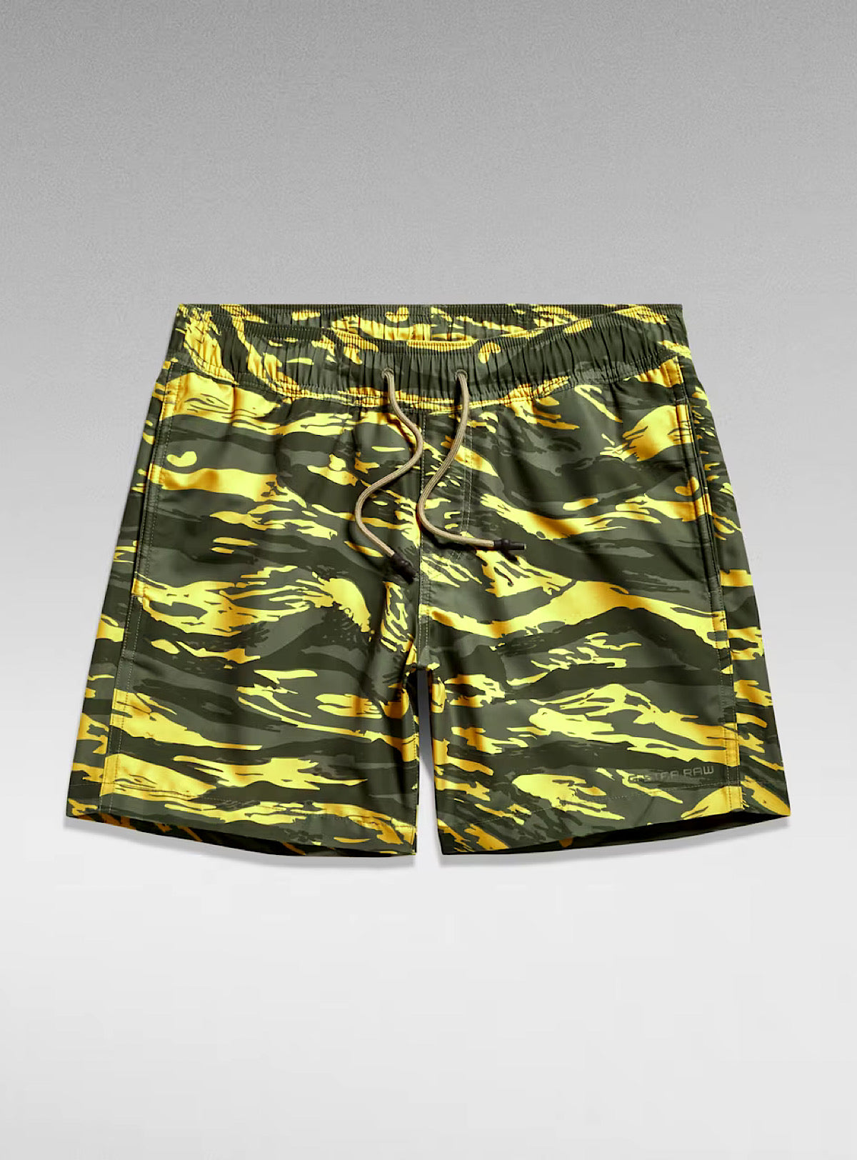 G-Star Shorts - Dirik Letter Swim - Dark Lemon Tiger - D24475