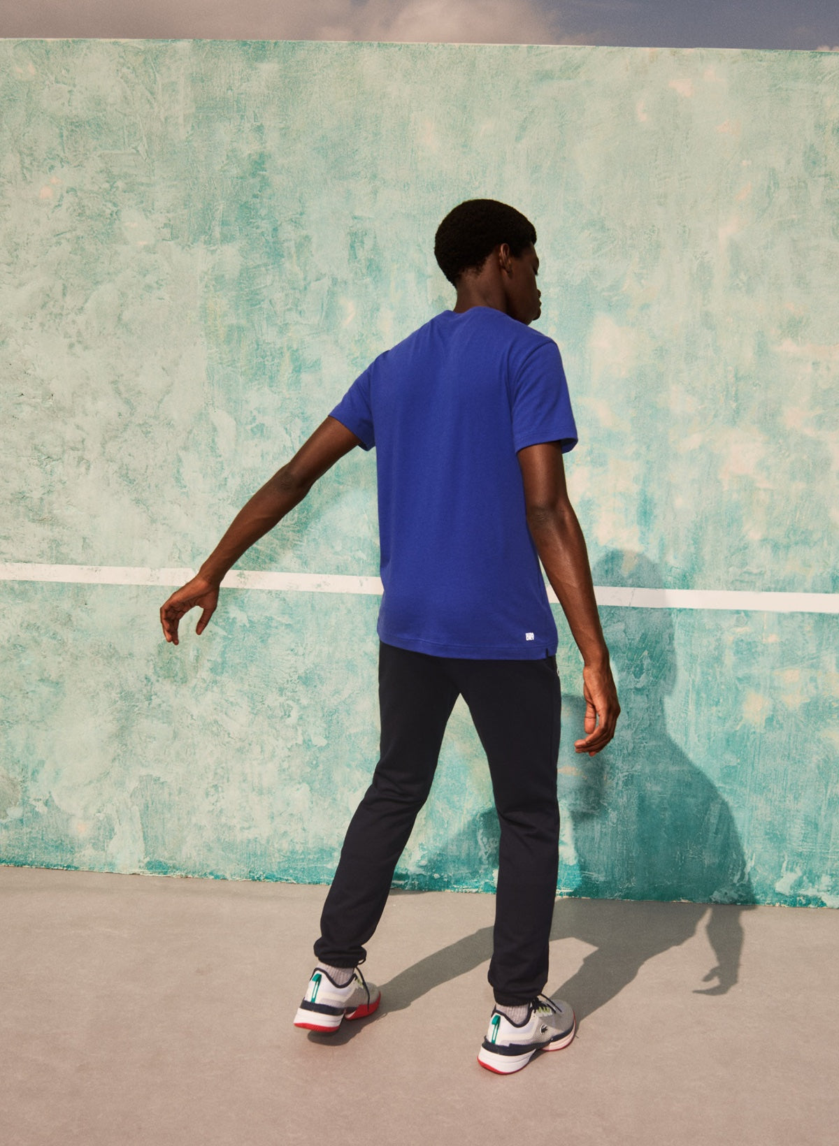 Lacoste T-Shirt - Croc Print - Blue - TH6907 51 QQH